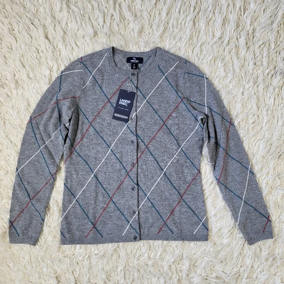 Land's End Women's Cashmere Cardigan Sweater Size Small 6-8 - Picture 1 of 11